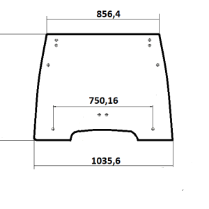 Landini Kabin Camı 3679334M1