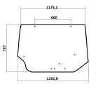 Landini Kabin Camı 3684548M3