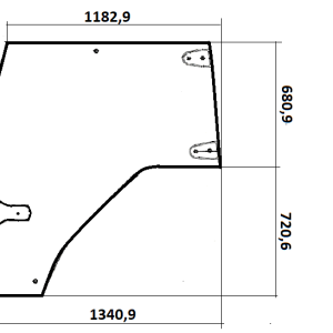 Landini Kabin Camı 4217256M2