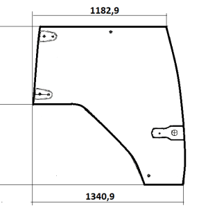 Landini Kabin Camı 4217257M2